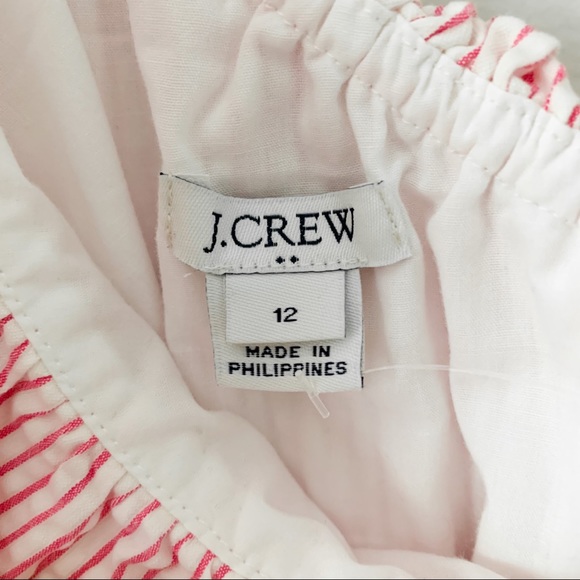 J.Crew One Shoulder Ruffle Seersucker Dress - Picture 8 of 15